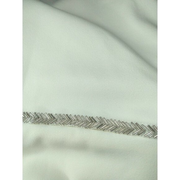 Halston Heritage Women's Size 4 Dress White Ivory Sheath Low Cut Halter $178 NEW - Picture 10 of 10